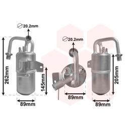 Džiovintuvas, oro kondicionierius VAN WEZEL 1800D331