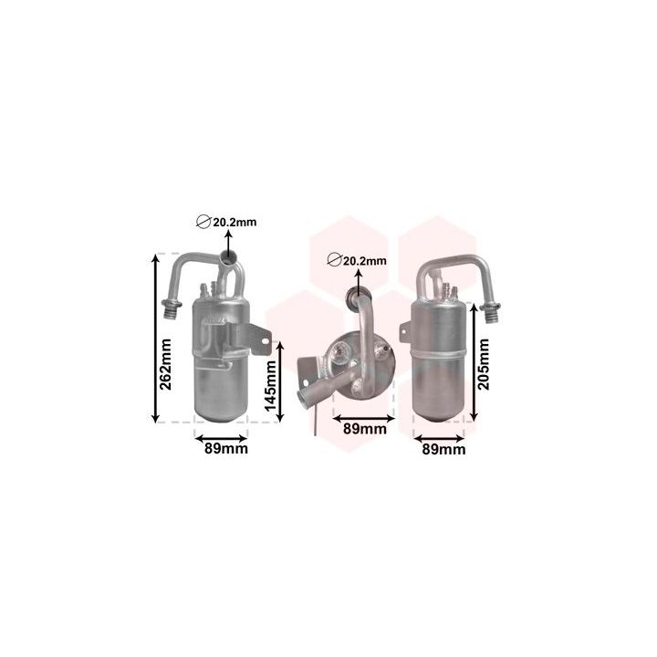 Džiovintuvas, oro kondicionierius VAN WEZEL 1800D331