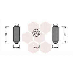 Džiovintuvas, oro kondicionierius VAN WEZEL 2700D036