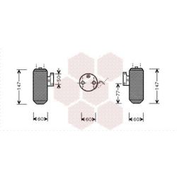 Džiovintuvas, oro kondicionierius VAN WEZEL 2700D084