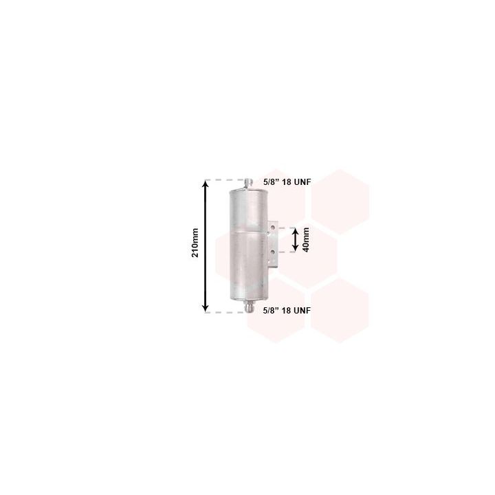 Džiovintuvas, oro kondicionierius VAN WEZEL 2700D149