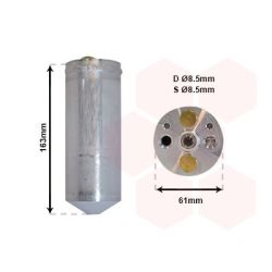 Džiovintuvas, oro kondicionierius VAN WEZEL 2700D150