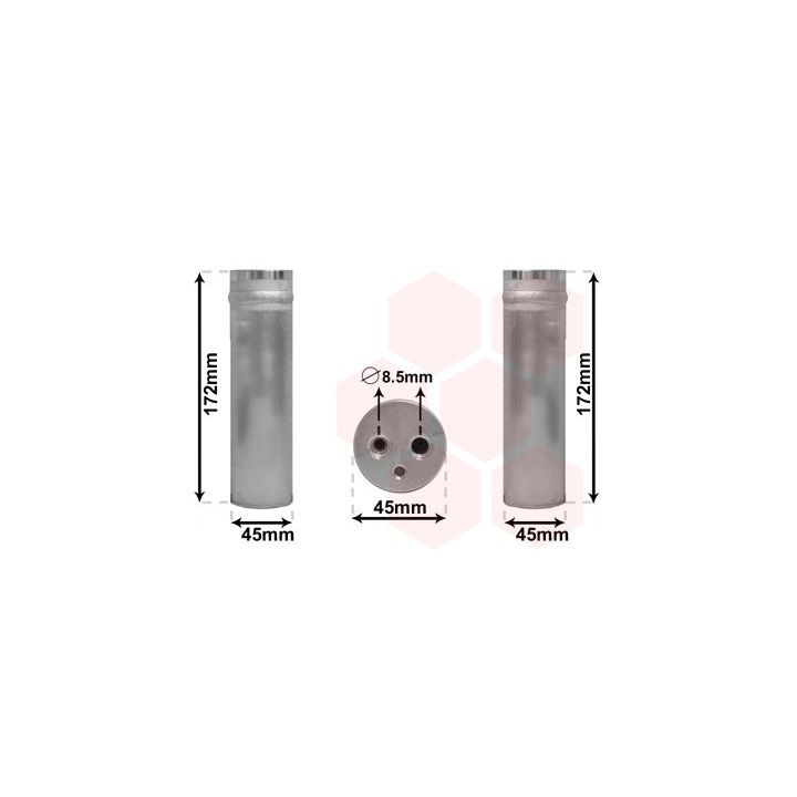 Džiovintuvas, oro kondicionierius VAN WEZEL 2700D185