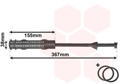 Džiovintuvas, oro kondicionierius VAN WEZEL 3000D359