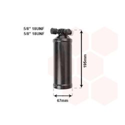 Džiovintuvas, oro kondicionierius VAN WEZEL 4300D015