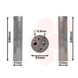 Džiovintuvas, oro kondicionierius VAN WEZEL 4300D094