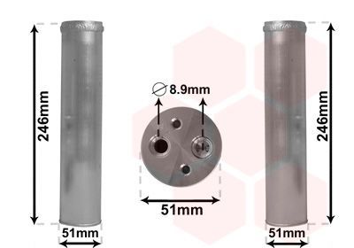 Džiovintuvas, oro kondicionierius VAN WEZEL 4300D094