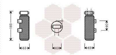 Džiovintuvas, oro kondicionierius VAN WEZEL 4300D287