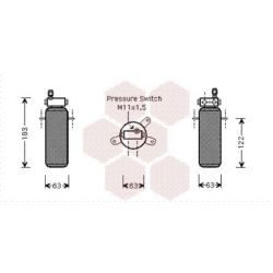Džiovintuvas, oro kondicionierius VAN WEZEL 4300D288