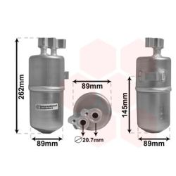 Džiovintuvas, oro kondicionierius VAN WEZEL 4300D330