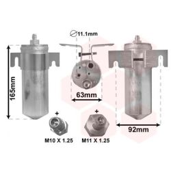 Džiovintuvas, oro kondicionierius VAN WEZEL 4300D378