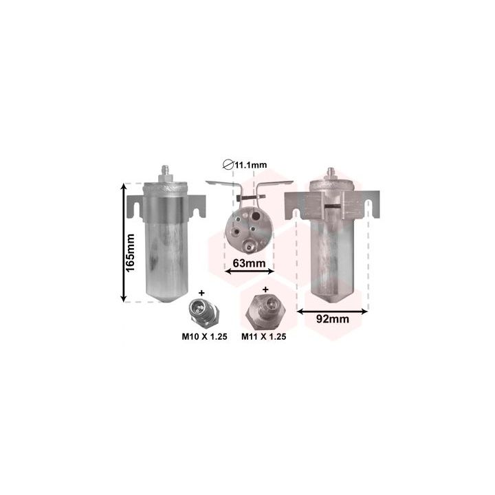 Džiovintuvas, oro kondicionierius VAN WEZEL 4300D378