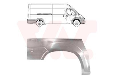 šoninis skydas VAN WEZEL 1651148