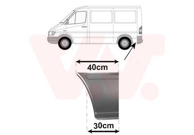 šoninis skydas VAN WEZEL 3076139