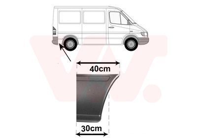 šoninis skydas VAN WEZEL 3076140