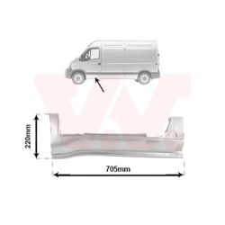 Slenksčio skardelė VAN WEZEL 4391101