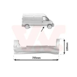 Slenksčio skardelė VAN WEZEL 4391102