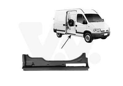 Slenksčio skardelė VAN WEZEL 4394110