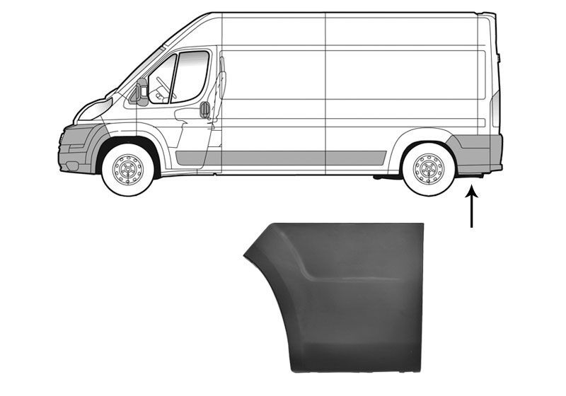 Apdailos/apsauginės juostelė, šoninė sienelė VAN WEZEL 0983409