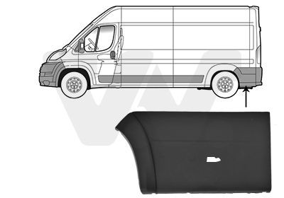 Apdailos/apsauginės juostelė, šoninė sienelė VAN WEZEL 0983419