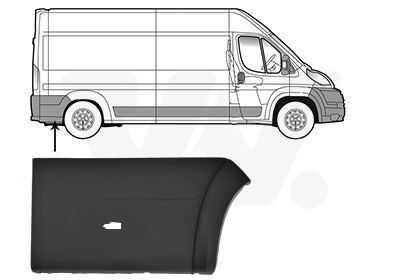 Apdailos/apsauginės juostelė, šoninė sienelė VAN WEZEL 0983420