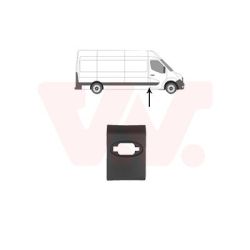 Apdailos/apsauginės juostelė, šoninė sienelė VAN WEZEL 3799416