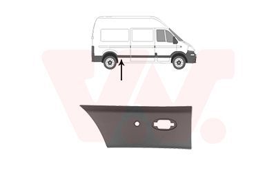 Apdailos/apsauginės juostelė, šoninė sienelė VAN WEZEL 4399406