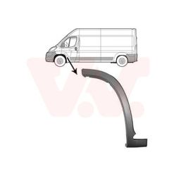 Apdailos/apsauginės juostelė, sparnas VAN WEZEL 1651401