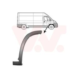 Apdailos/apsauginės juostelė, sparnas VAN WEZEL 1651402