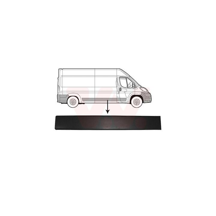 Apdailos/apsauginės juostelė, šoninė sienelė VAN WEZEL 0982408