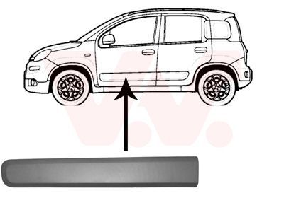 Apdailos/apsauginės juostelė, durelės VAN WEZEL 1607423