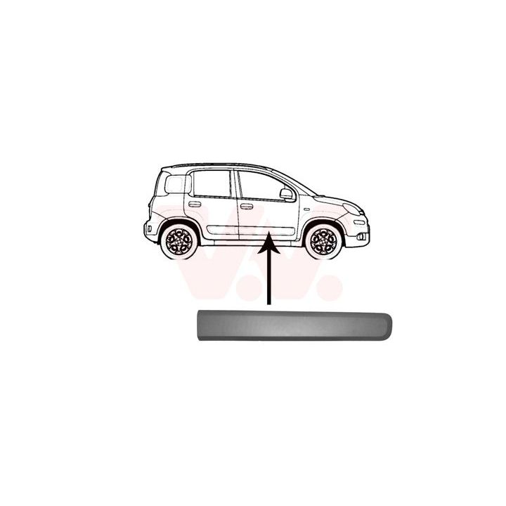 Apdailos/apsauginės juostelė, durelės VAN WEZEL 1607424