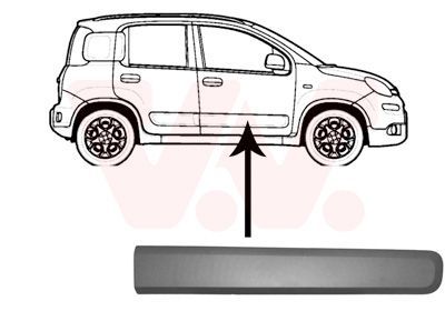 Apdailos/apsauginės juostelė, durelės VAN WEZEL 1607424