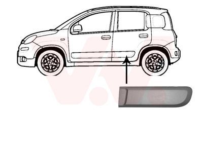 Apdailos/apsauginės juostelė, durelės VAN WEZEL 1607427