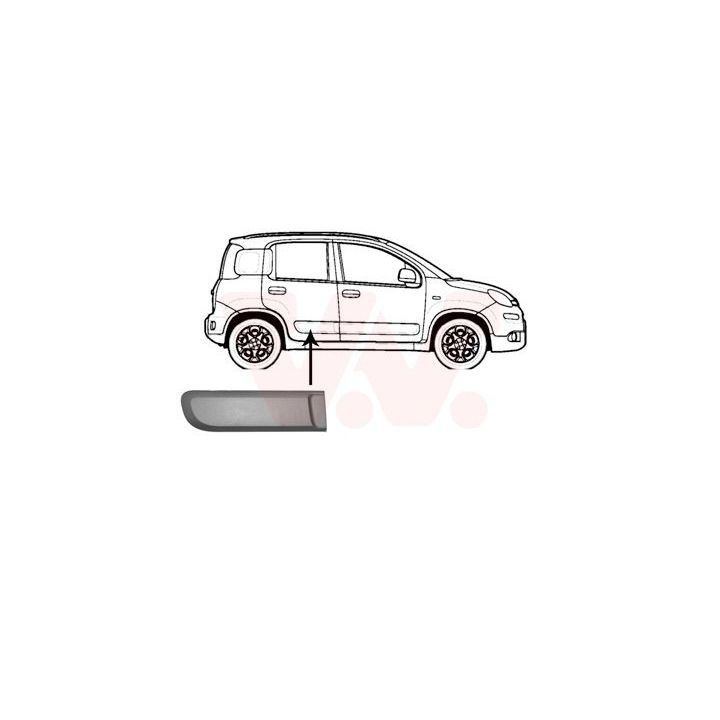 Apdailos/apsauginės juostelė, durelės VAN WEZEL 1607428