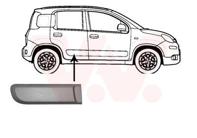 Apdailos/apsauginės juostelė, durelės VAN WEZEL 1607428