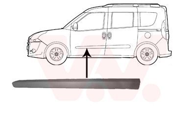 Apdailos/apsauginės juostelė, durelės VAN WEZEL 1638423
