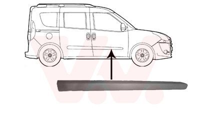 Apdailos/apsauginės juostelė, durelės VAN WEZEL 1638424
