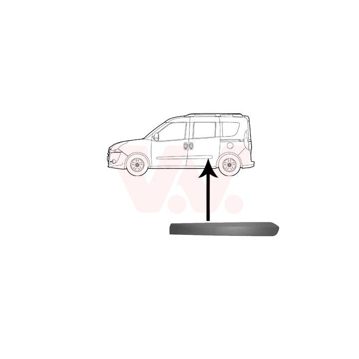 Apdailos/apsauginės juostelė, durelės VAN WEZEL 1638425