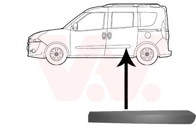 Apdailos/apsauginės juostelė, durelės VAN WEZEL 1638425