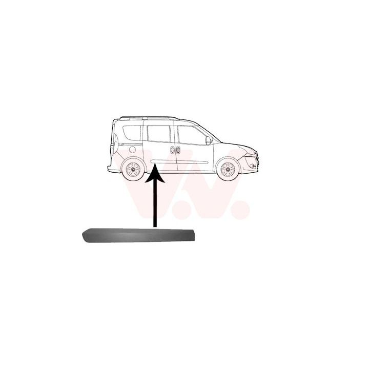 Apdailos/apsauginės juostelė, durelės VAN WEZEL 1638426