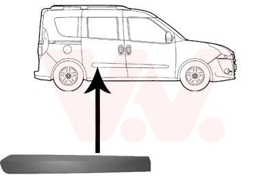 Apdailos/apsauginės juostelė, durelės VAN WEZEL 1638426
