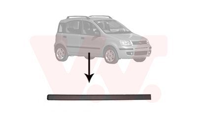 Apdailos/apsauginės juostelė, durelės VAN WEZEL 1709424