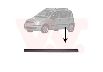 Apdailos/apsauginės juostelė, durelės VAN WEZEL 1709425