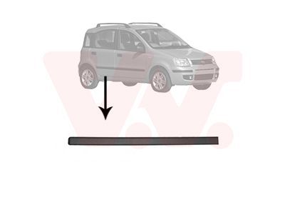 Apdailos/apsauginės juostelė, durelės VAN WEZEL 1709426