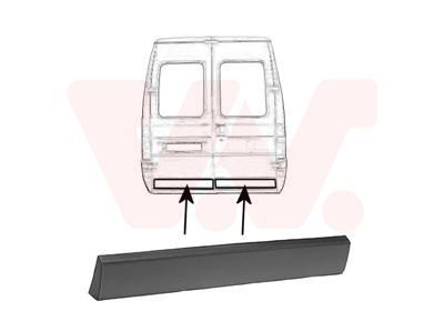 Apdailos/apsauginės juostelė, durelės VAN WEZEL 1747432