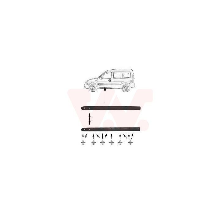 Apdailos/apsauginės juostelė, durelės VAN WEZEL 4310428