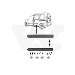 Apdailos/apsauginės juostelė, durelės VAN WEZEL 4311423