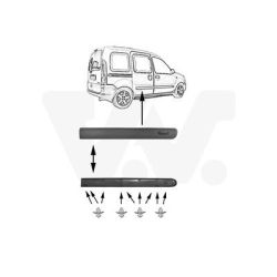 Apdailos/apsauginės juostelė, durelės VAN WEZEL 4311424