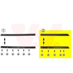 Apdailos/apsauginės juostelė, durelės VAN WEZEL 4338425